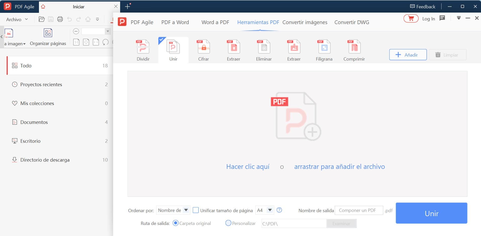 ¿Cómo unir archivos PDF?