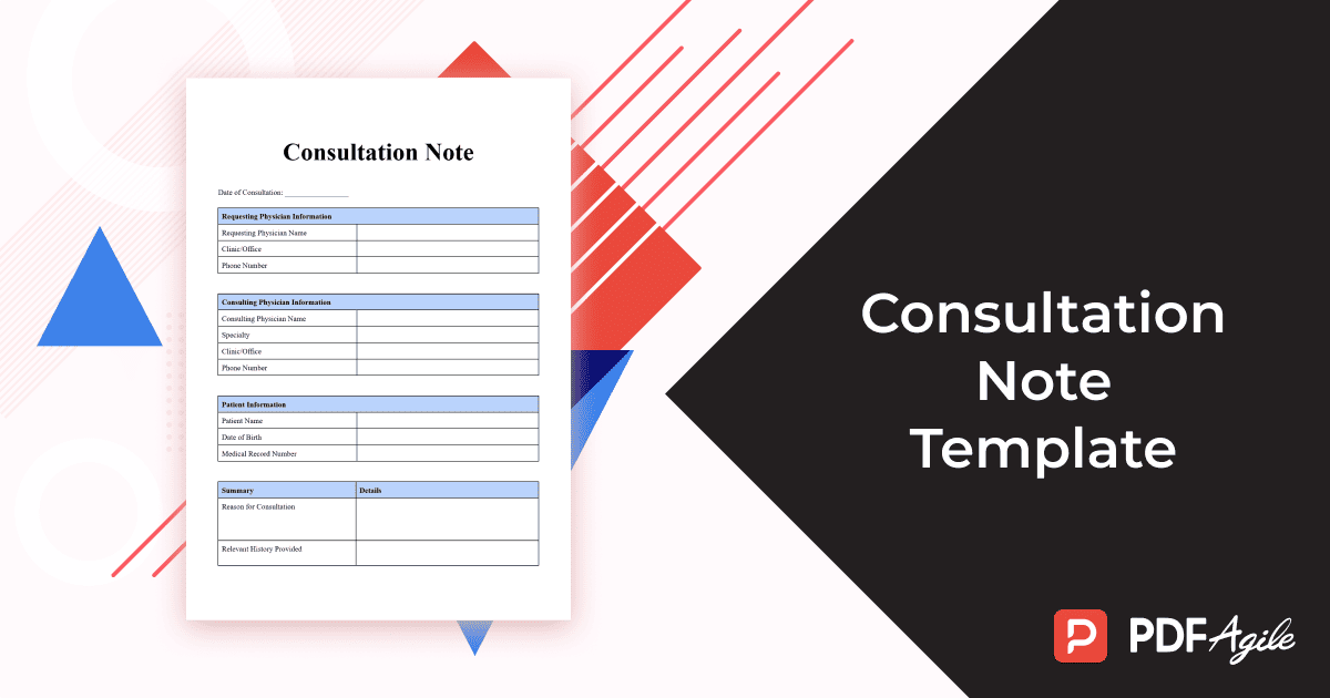 Consultation Note Template