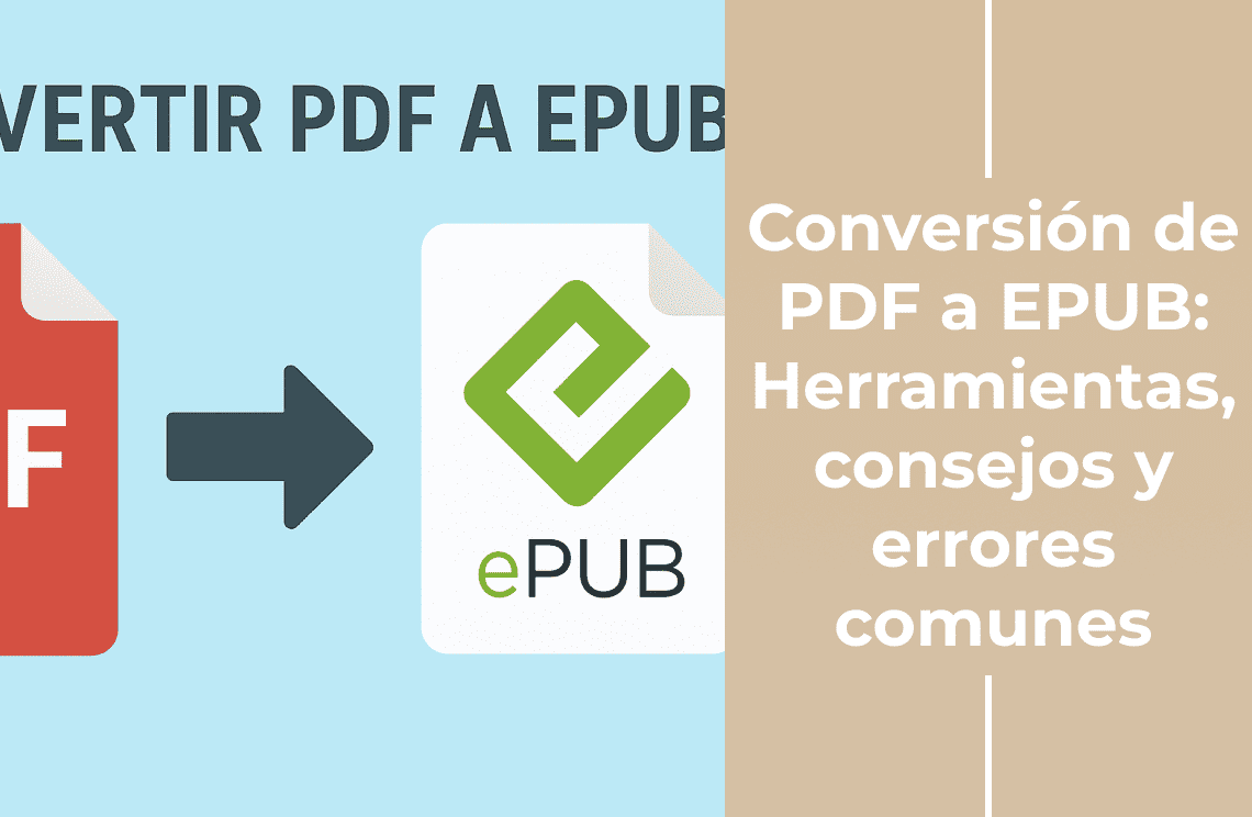 Conversión de PDF a EPUB en 2025: Herramientas, consejos y errores comunes