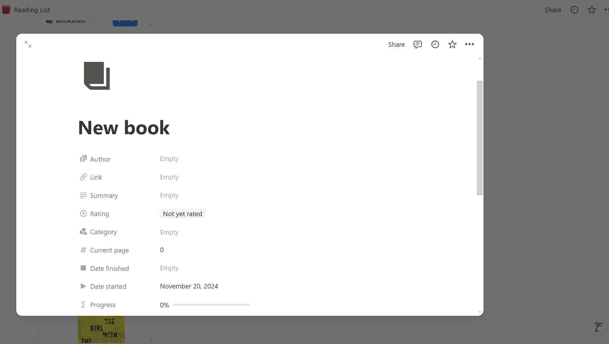 Creating a Book Database in Notion