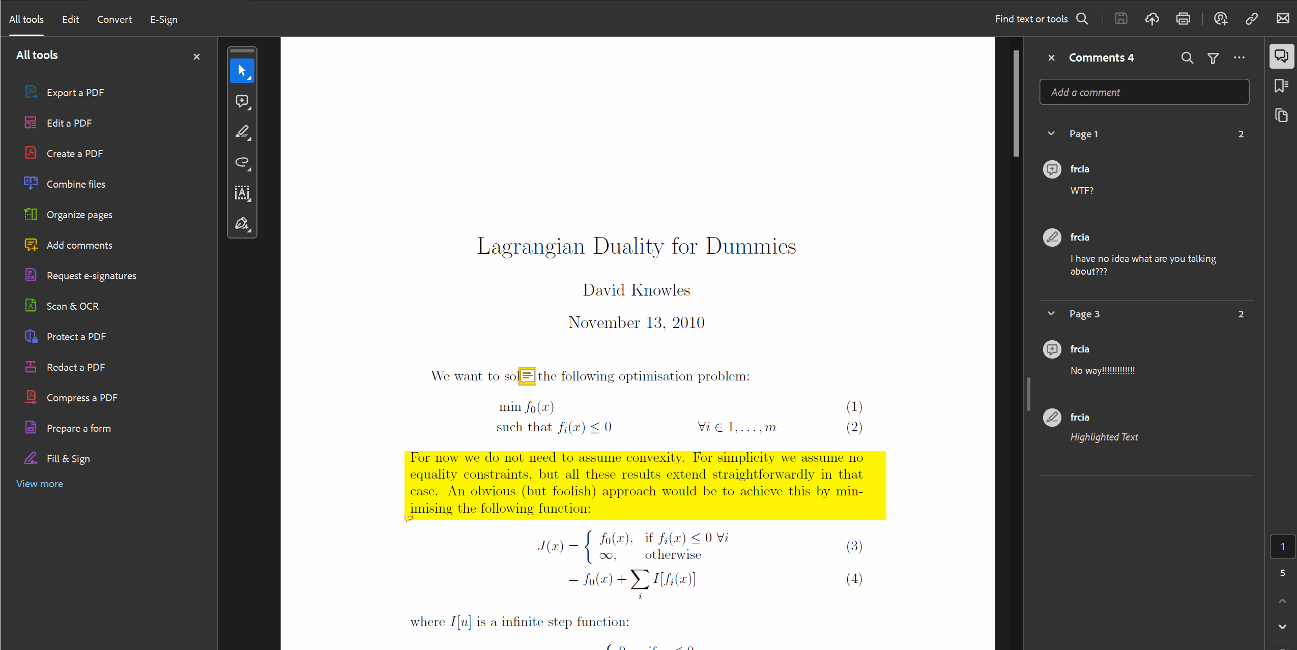 Eliminar múltiples comentarios en todo el documento