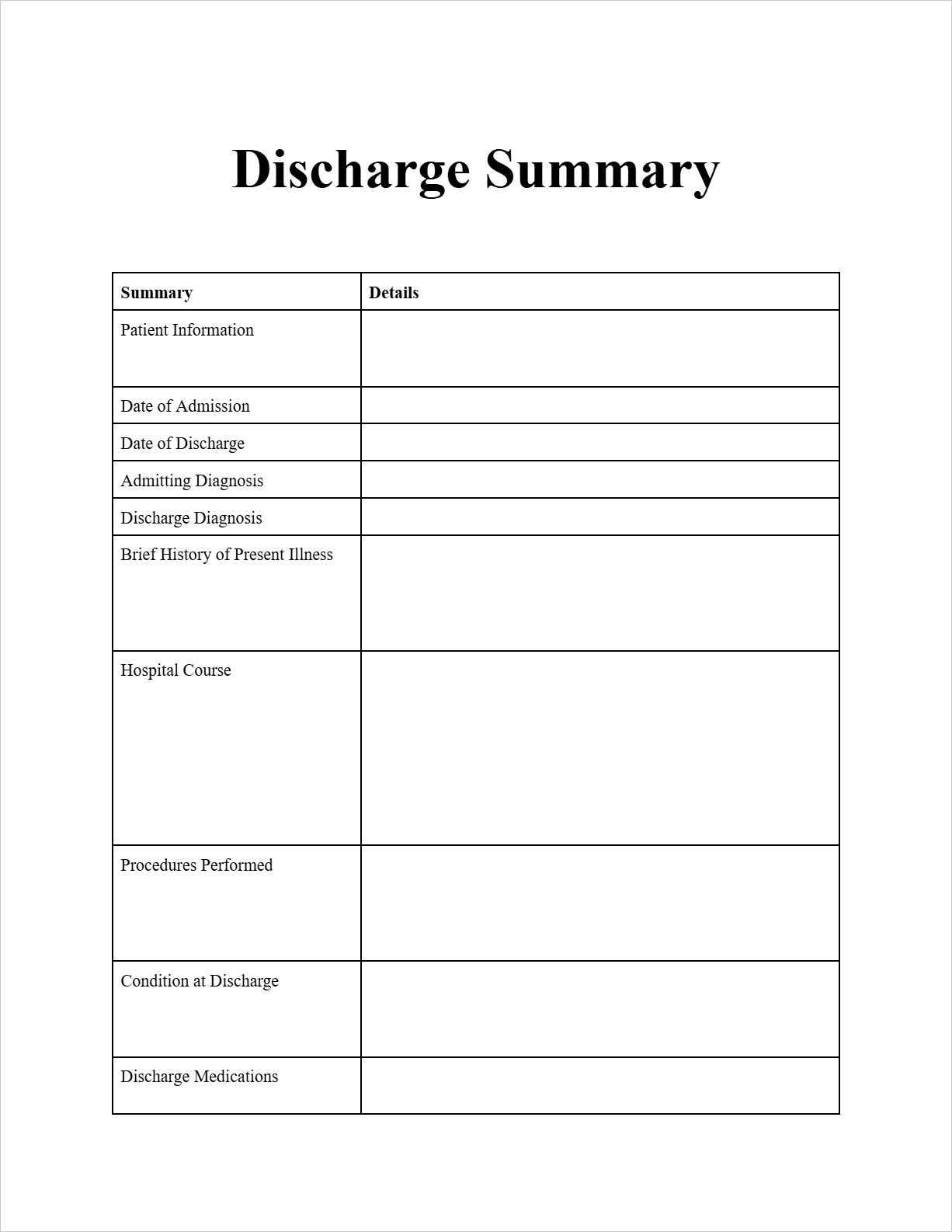 Discharge Summary Template_Page 1