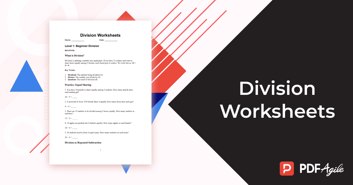 Division Worksheets