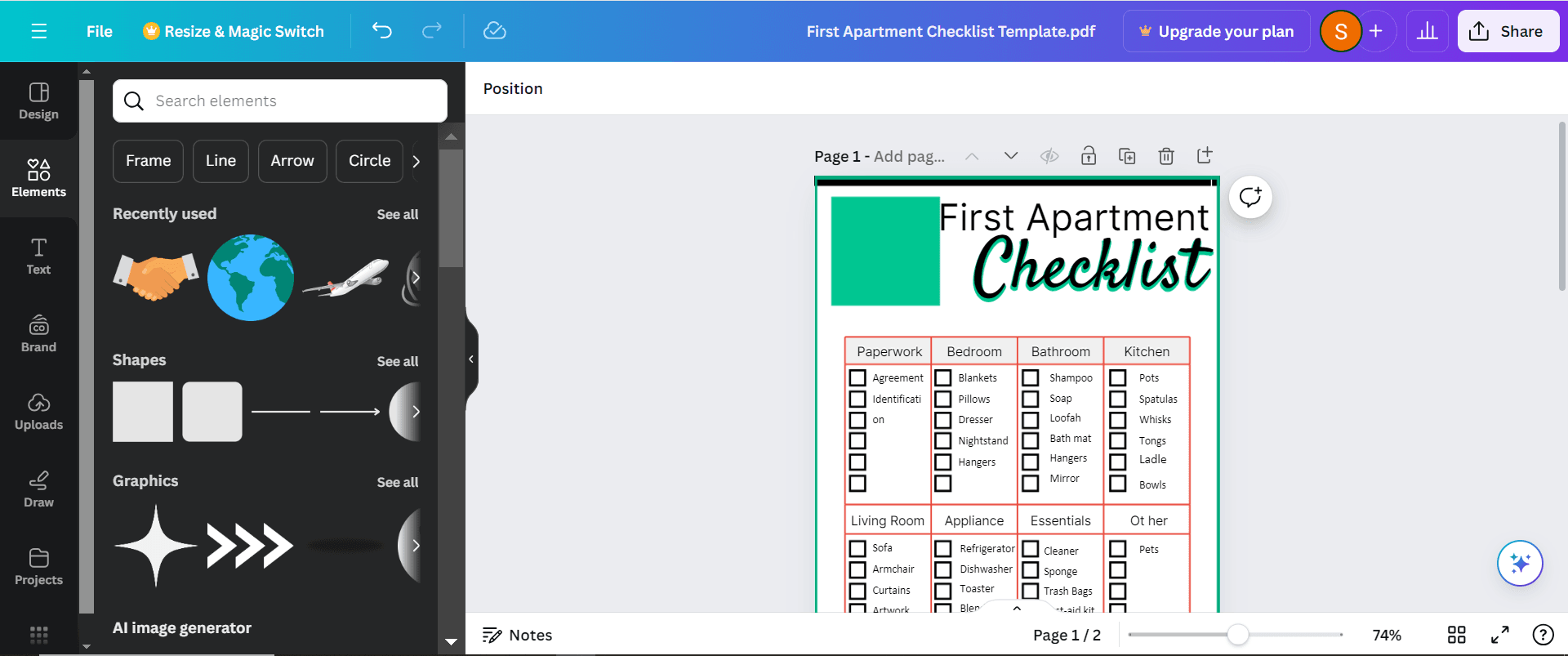 Étape 2 : Modifiez votre PDF