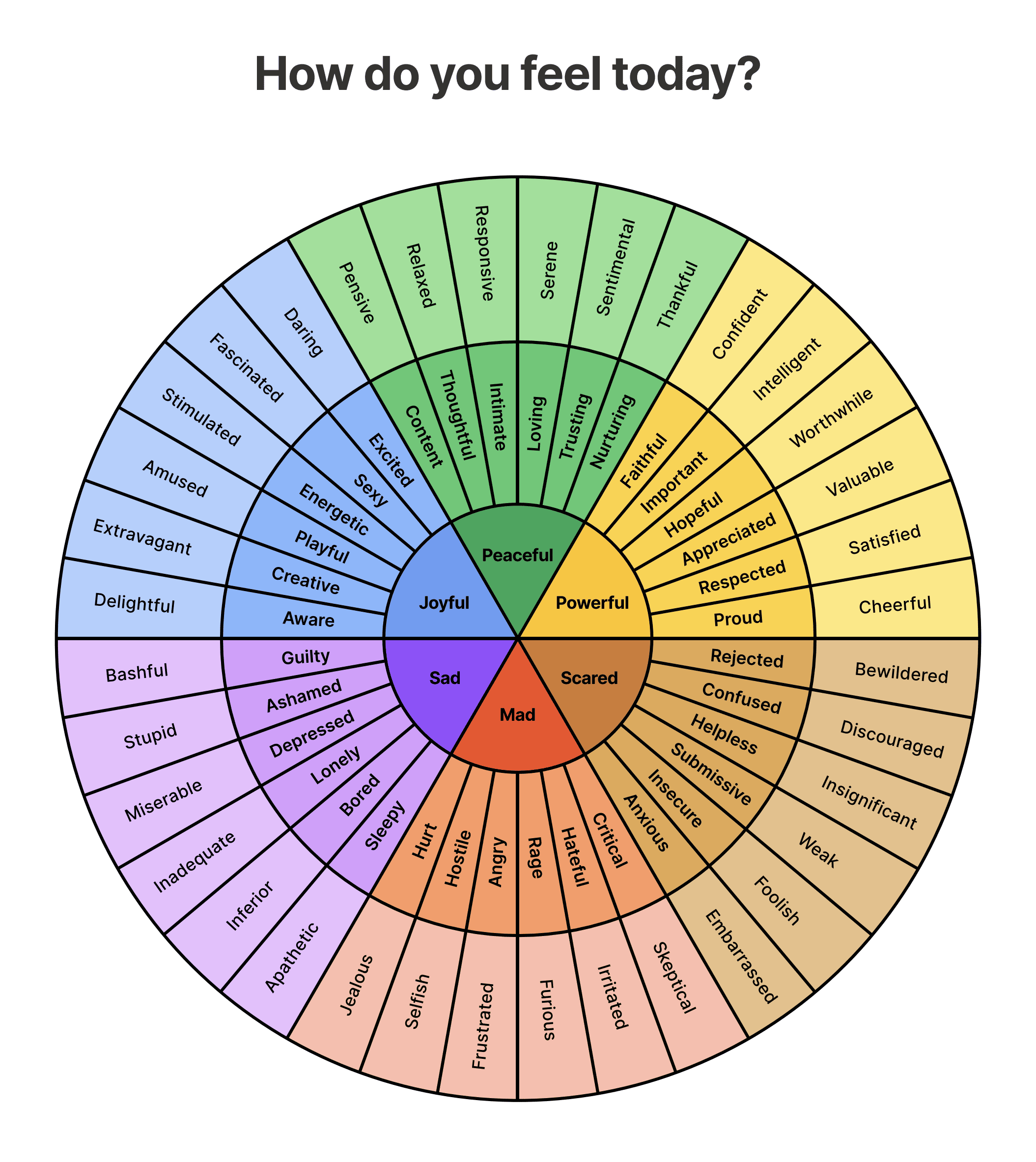 Emotions Wheel Template PDF For Enhanced Self Awareness All For One
