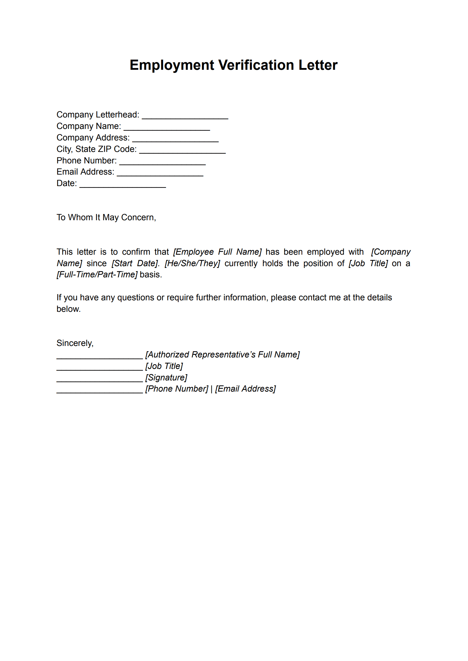 Employment Verification Letter Templates_1
