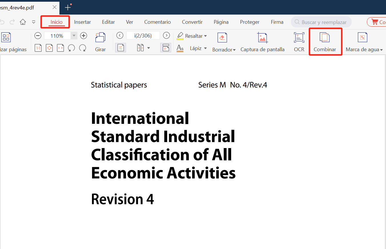 Encuentra la opción de compresión