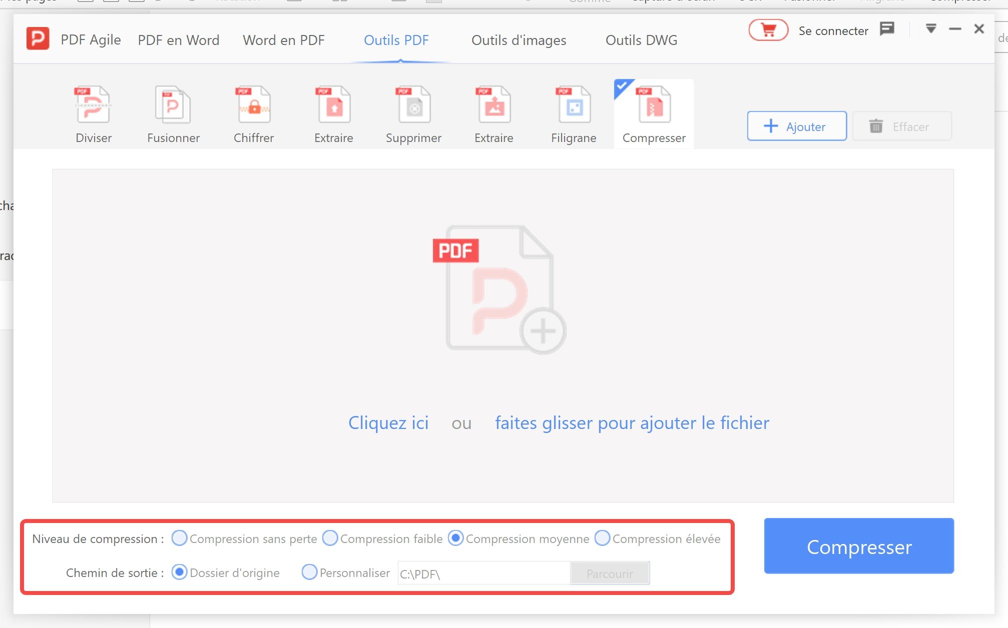 Étapes pour Compresser un PDF dans PDF Agile-4