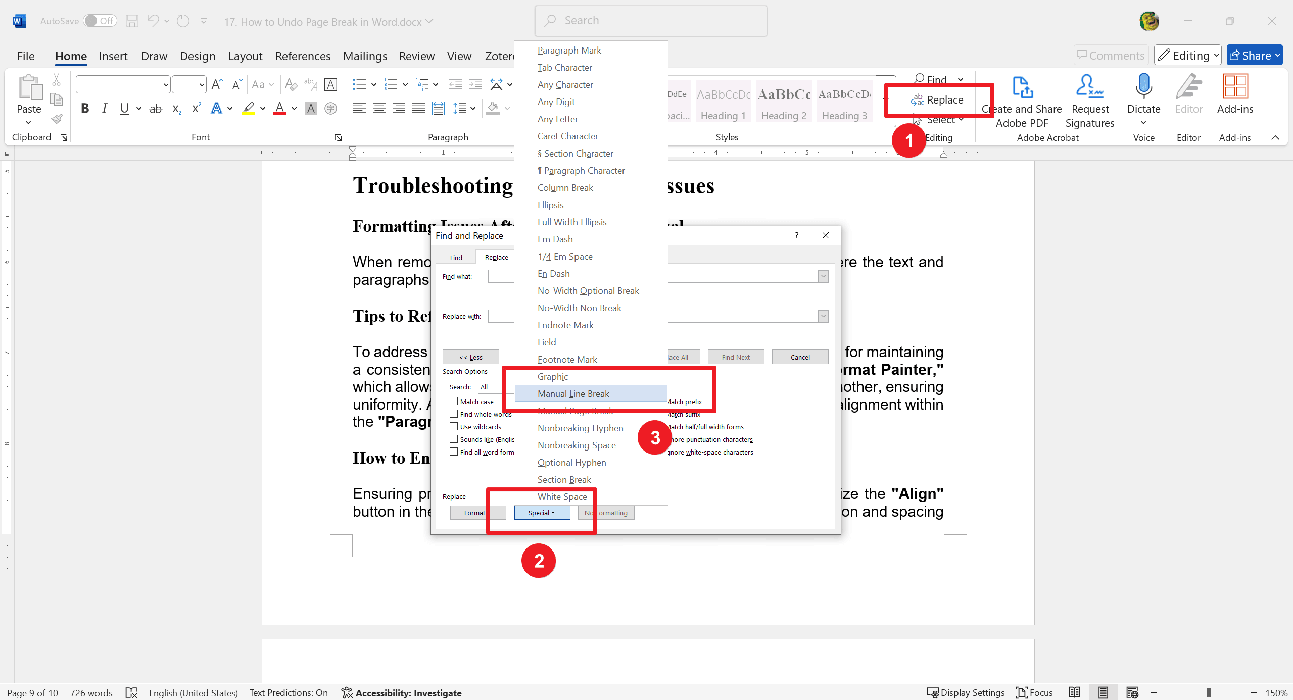 Buscar y reemplazar en Windows