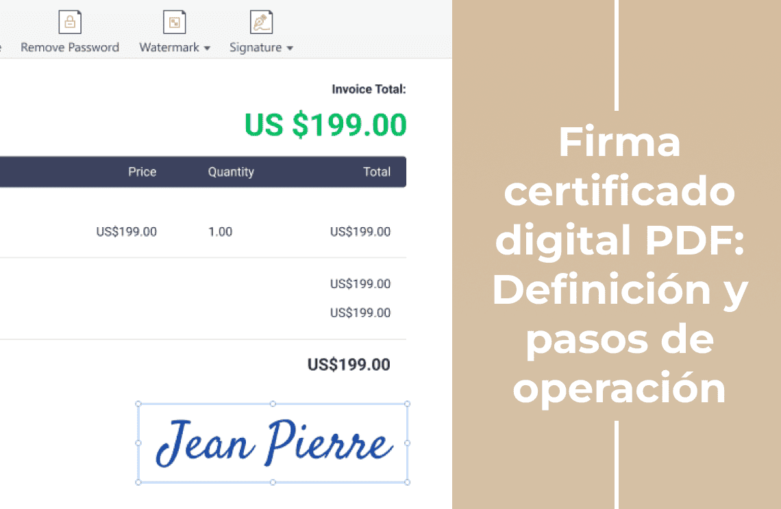 Firma certificado digital PDF