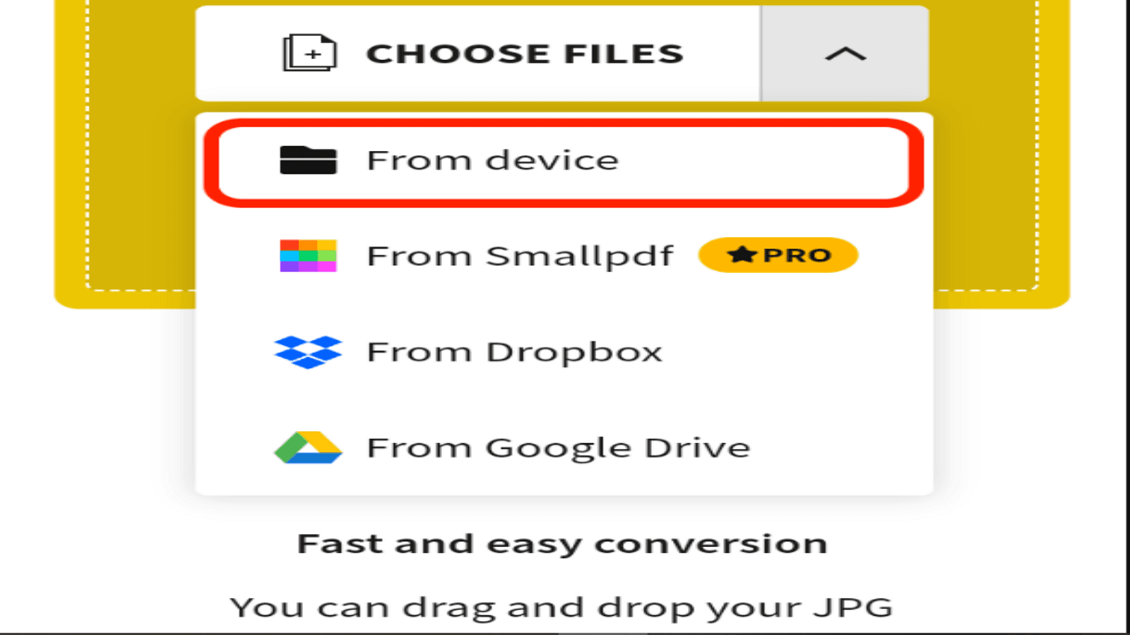 Using Your Mobile to Save a JPEG as a PDF