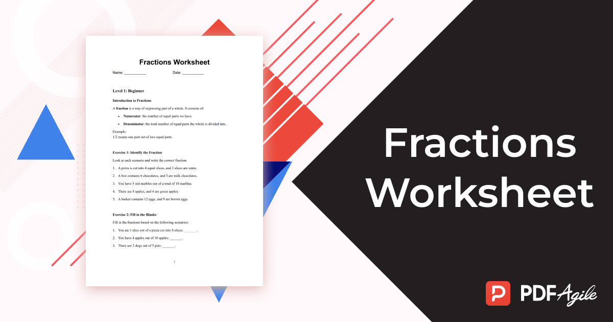 Fractions Worksheet