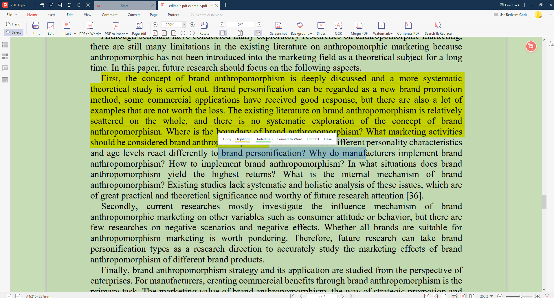 Function 1 How to Highlight Text in PDF
