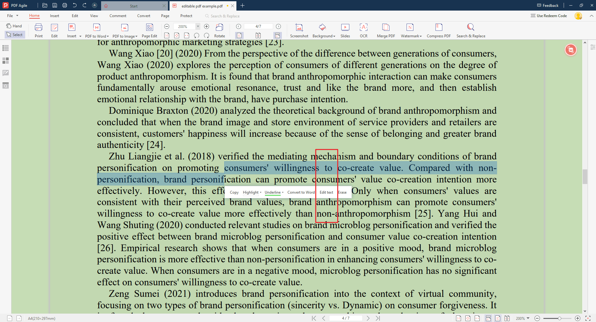 Function 3 How to add Strikethrough in PDF