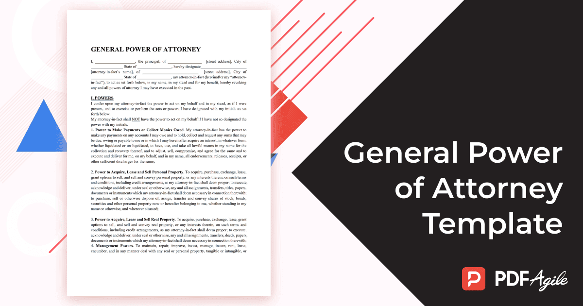 General Power of Attorney Template: Overseeing Business Affairs