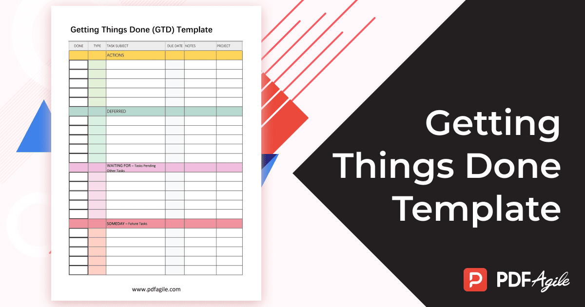 Getting Things Done Template