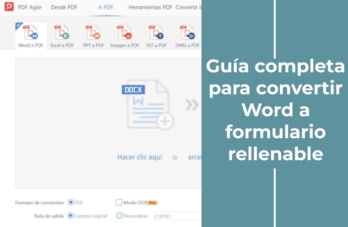 Guía completa para convertir Word a formulario rellenable