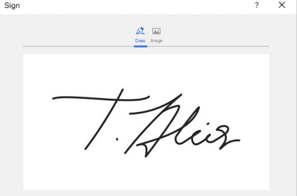 Handwritten Signatures