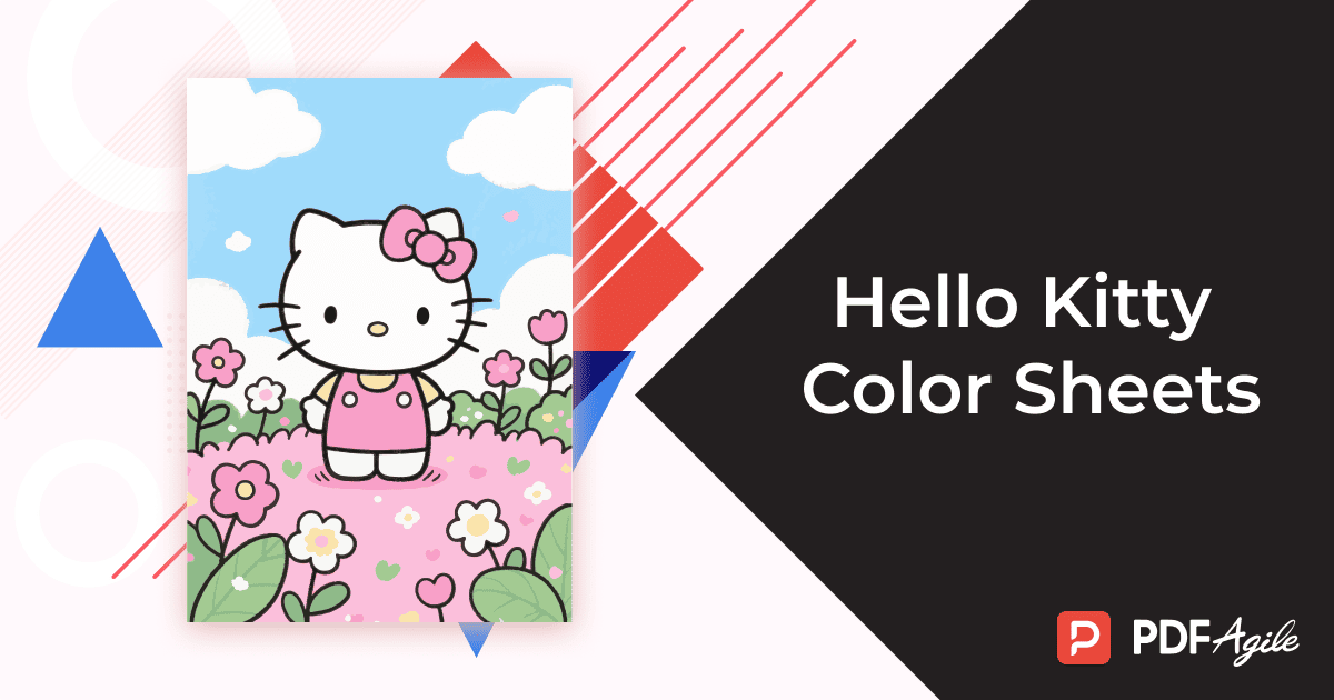 Hello Kitty Color Sheets