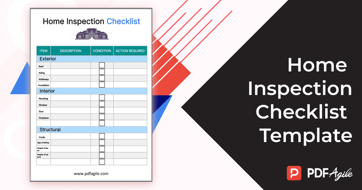 Home Inspect Checklist Template