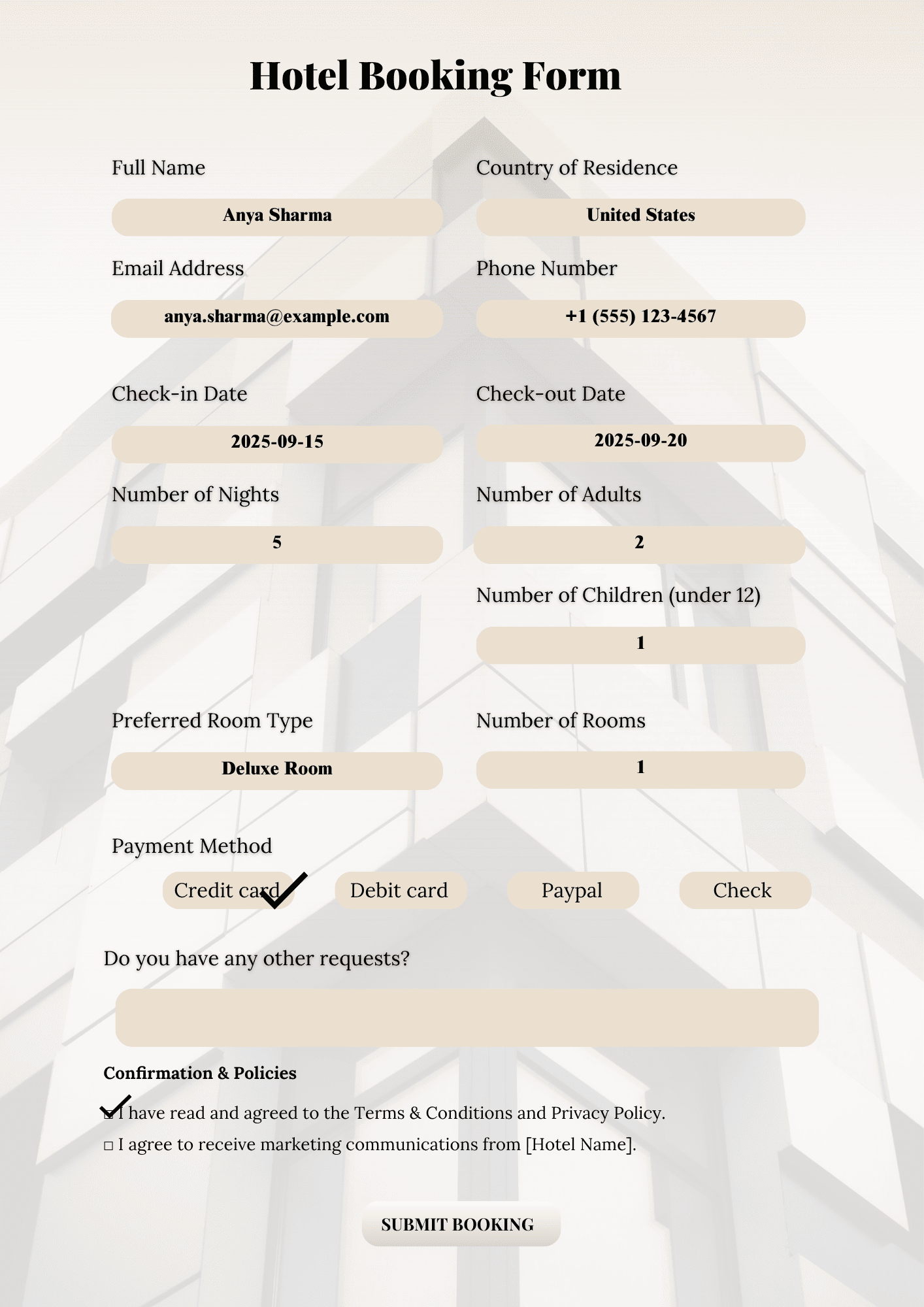 Hotel Booking Form Templates Example_page_1
