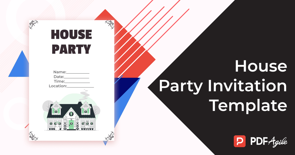 House Party Invitation Template