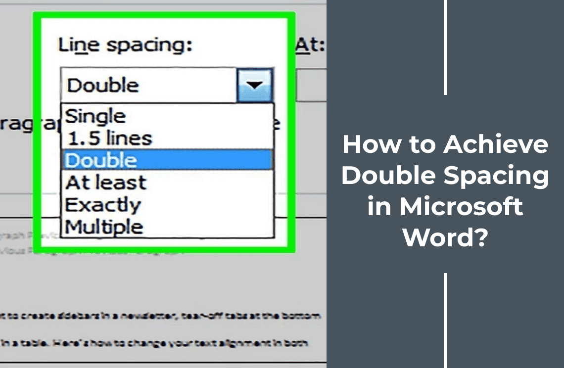 How to Achieve Perfect Double Spacing in Microsoft Word?