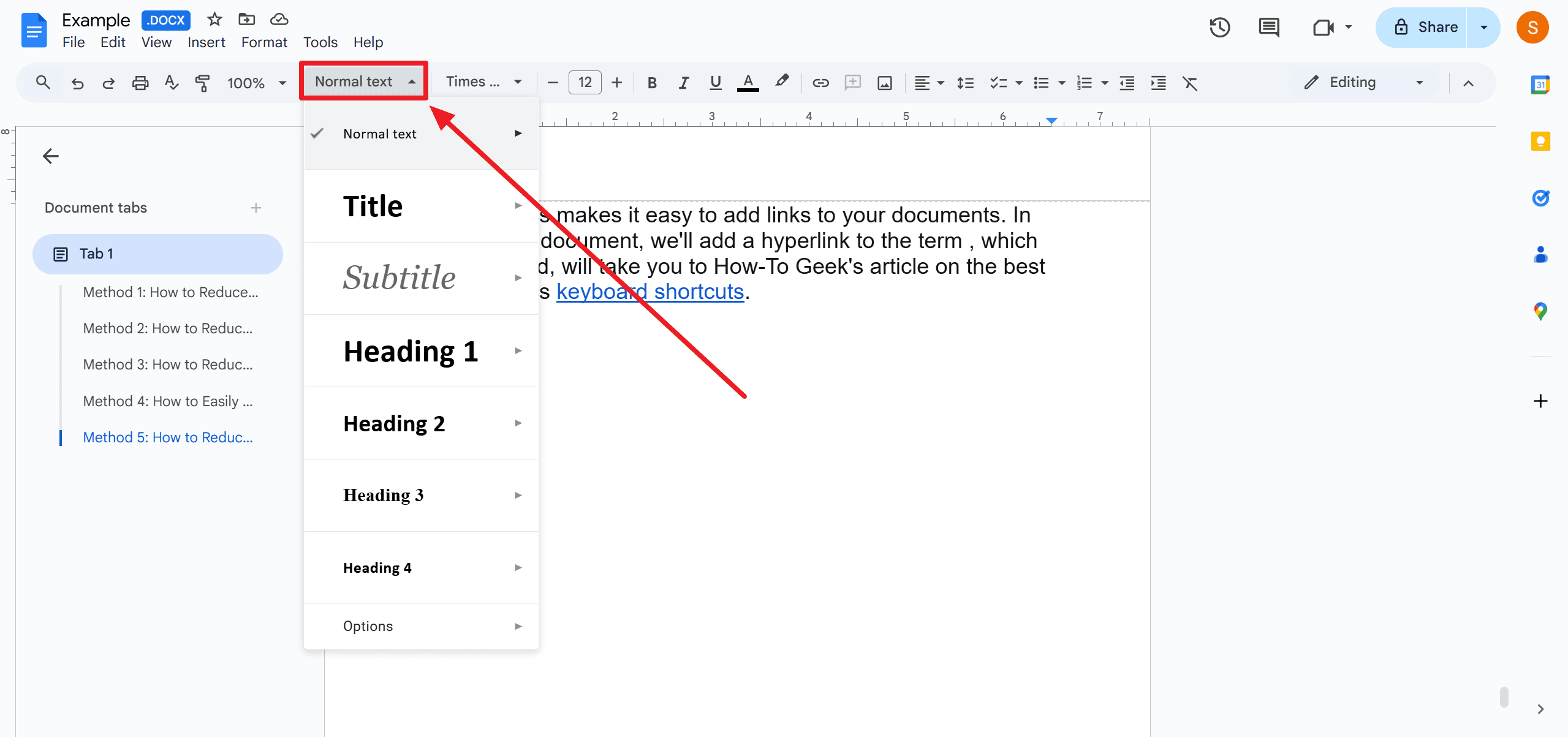 How to Add Headings in Google Docs on Desktop?