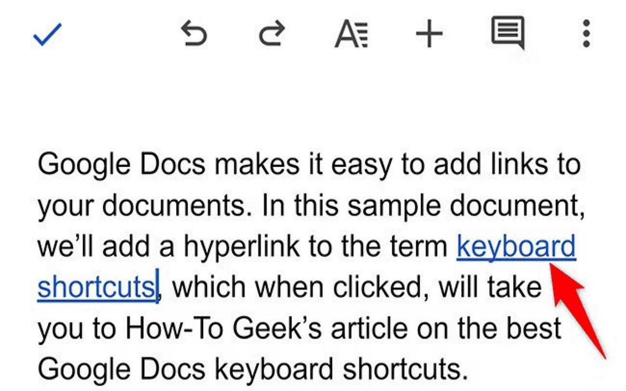 How to Add a Hyperlink on Google Docs (Mobile)?