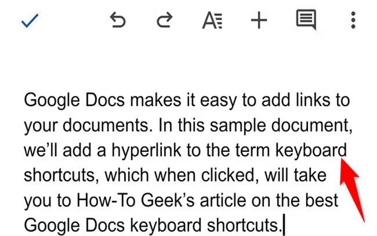 How to Add a Hyperlink on Google Docs (Mobile)?