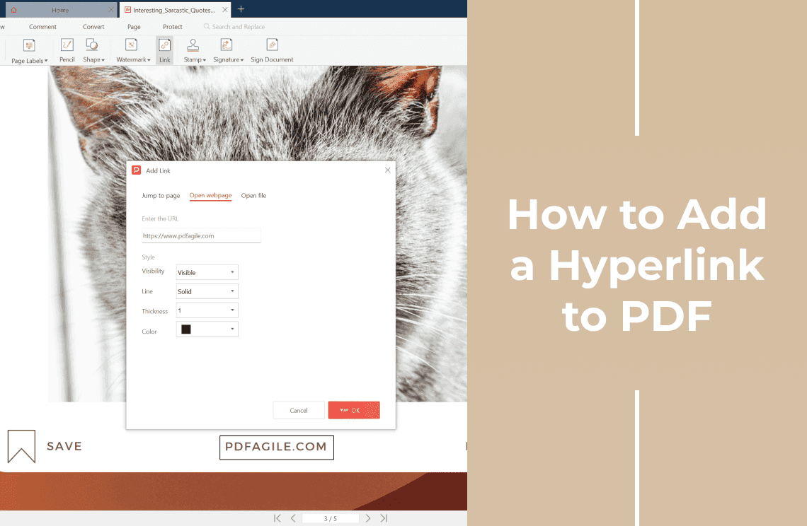 How to Add a Hyperlink to PDF