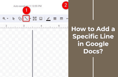 How to Add a Specific Line in Google Docs?