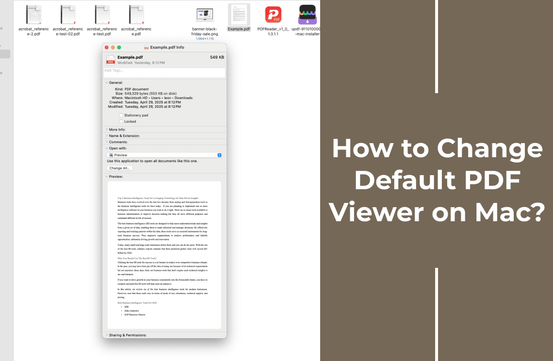 How to Change Default PDF Viewer on Mac?