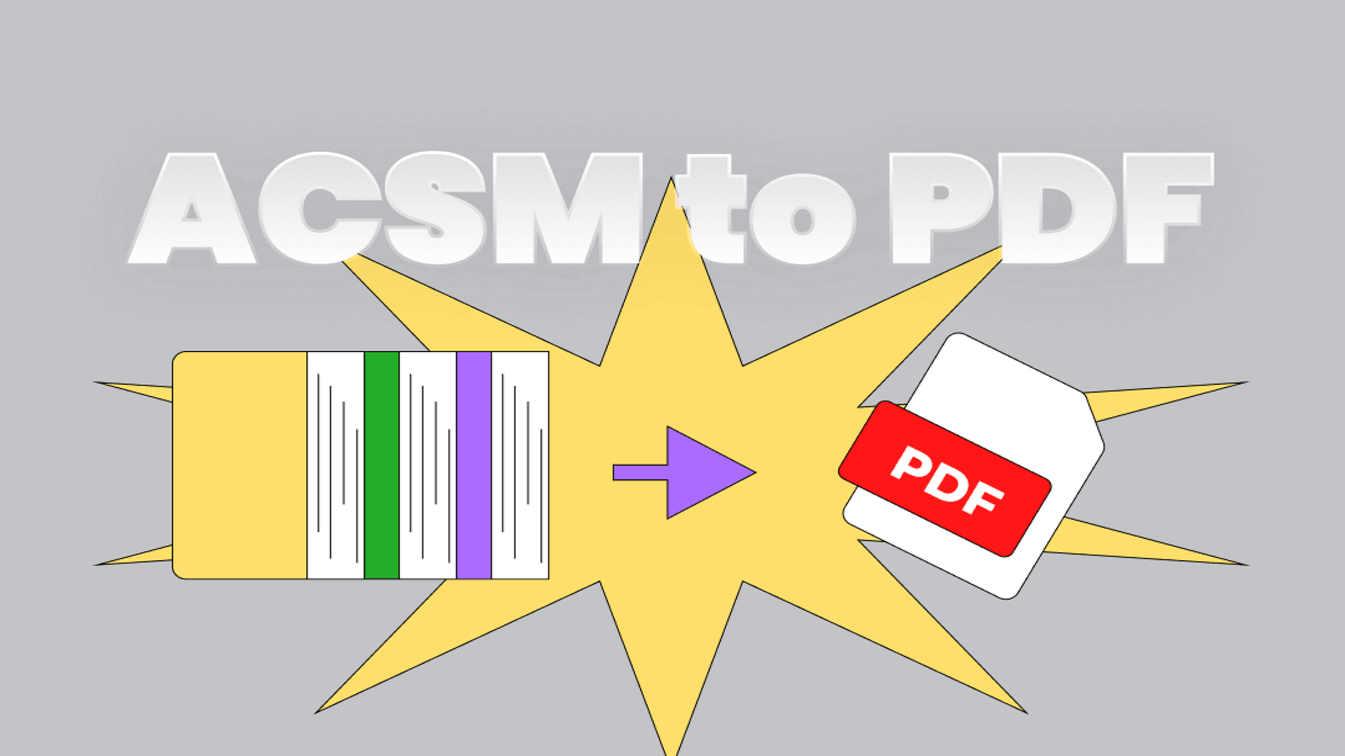 How to Convert ACSM to PDF?