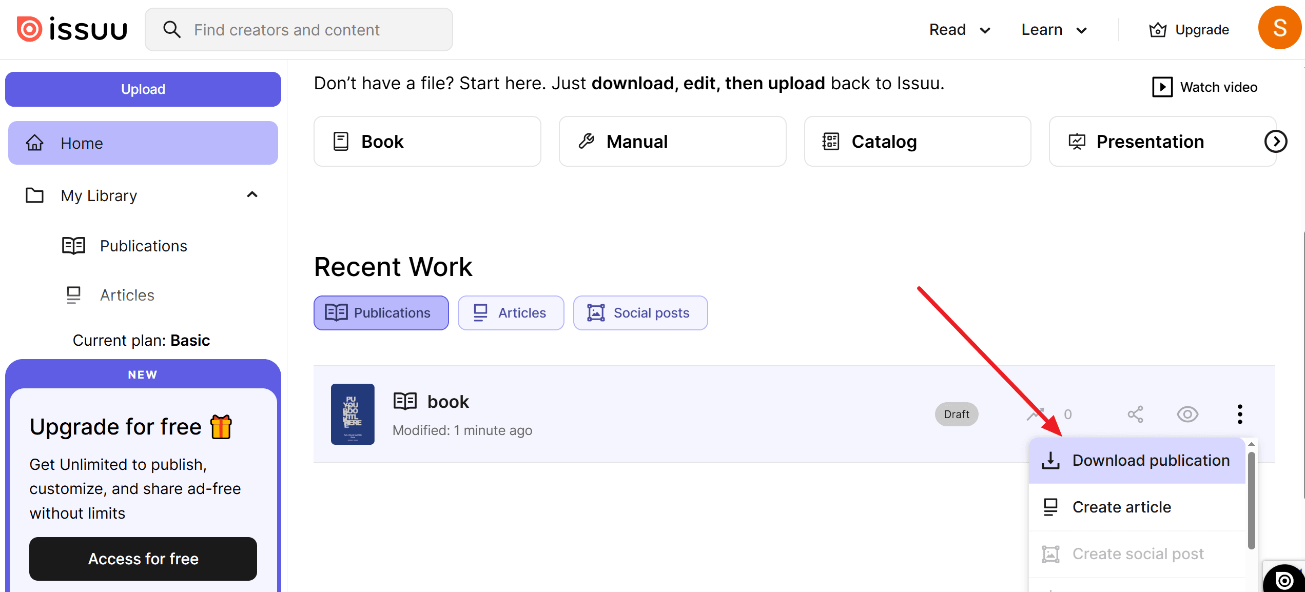 How to Direct Download on Issuu?