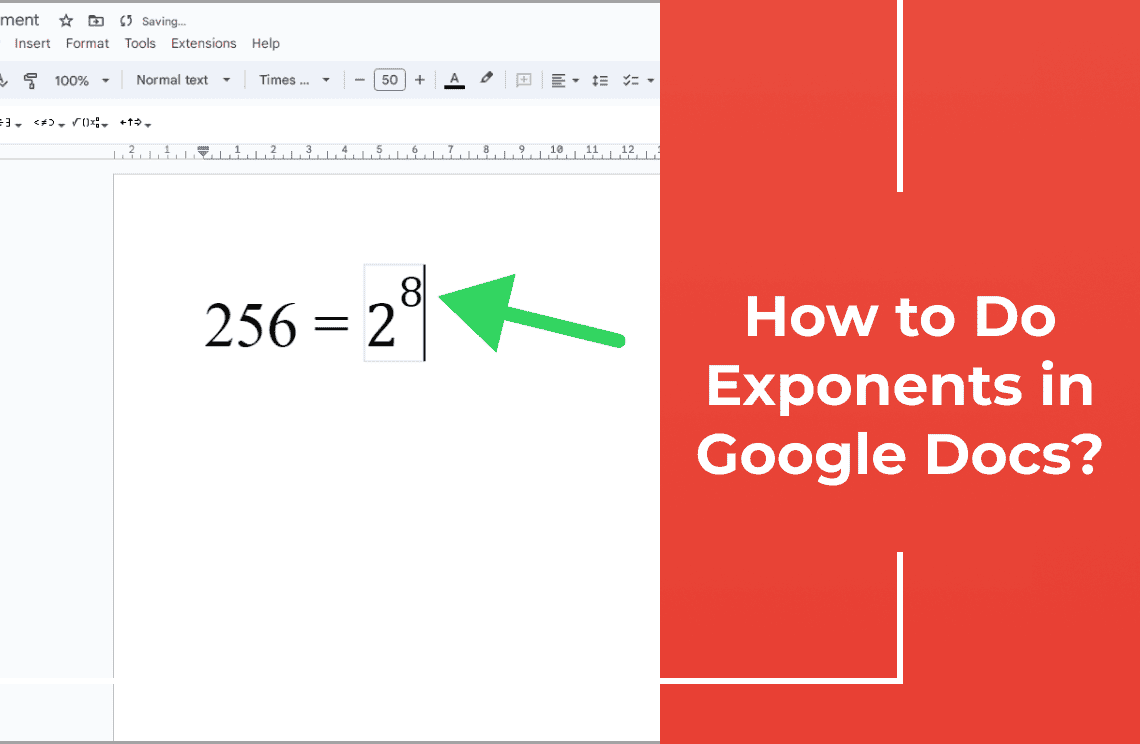 How to Do Exponents in Google Docs