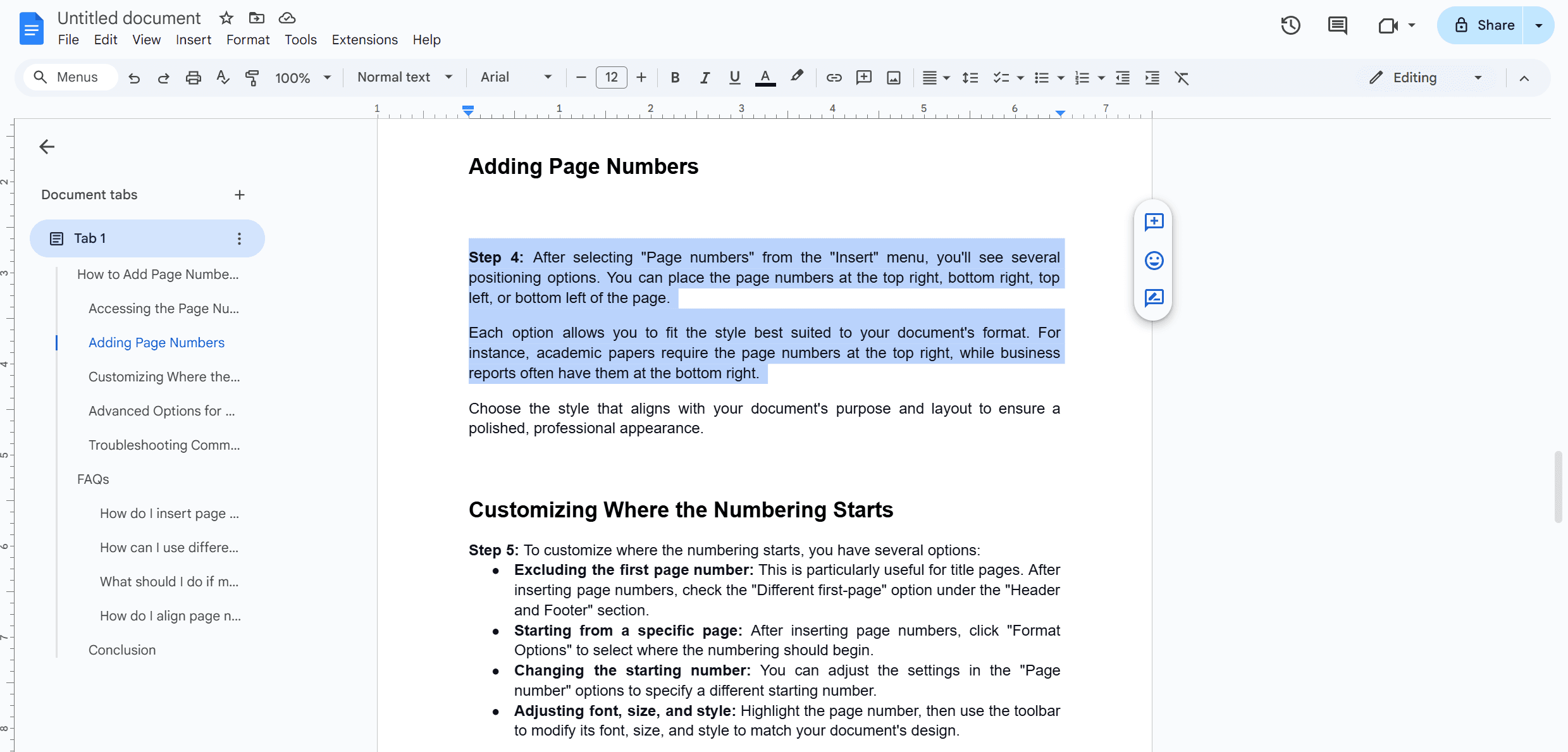 How to Double Space Using the Toolbar?