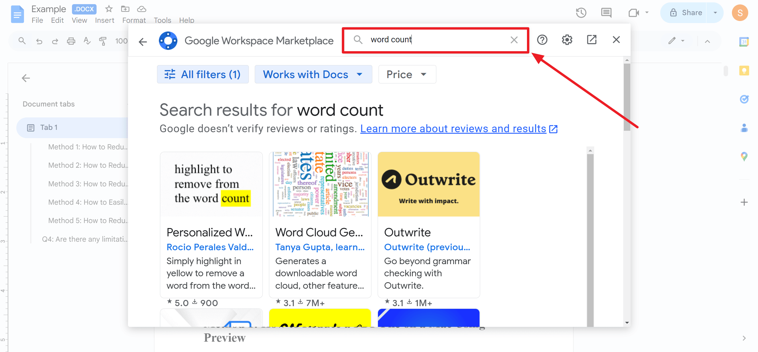 How to Download a Browser Word Count Add-On