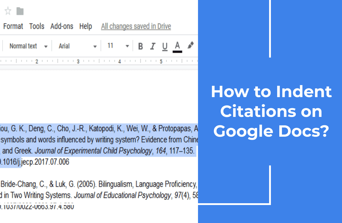  How to Indent Citations on Google Docs?