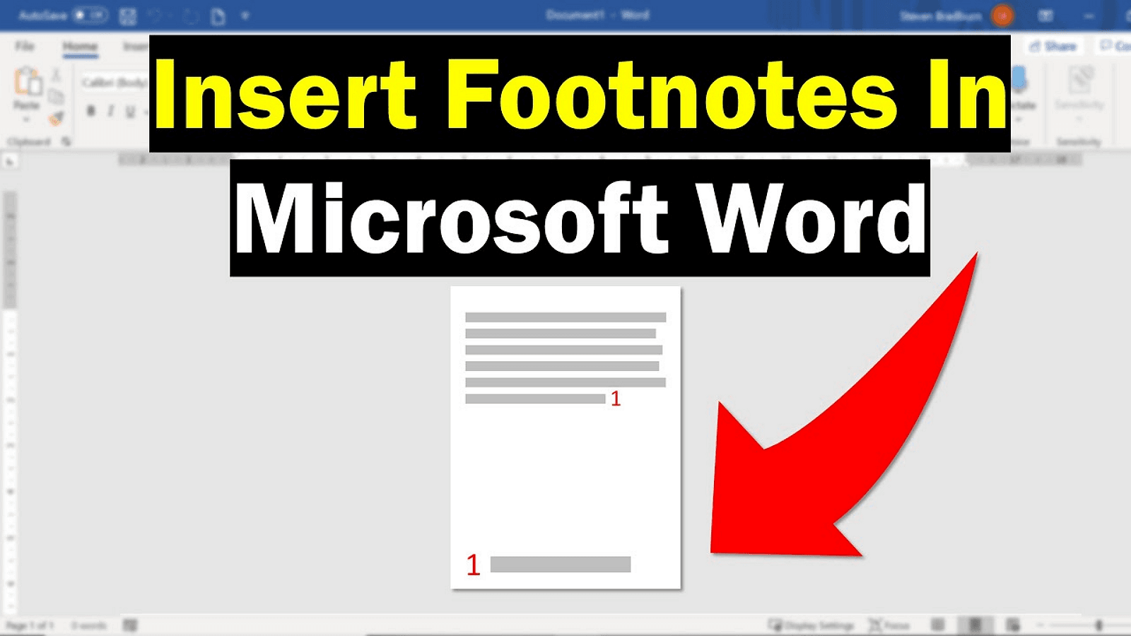 How to Insert a Footnote in Word?