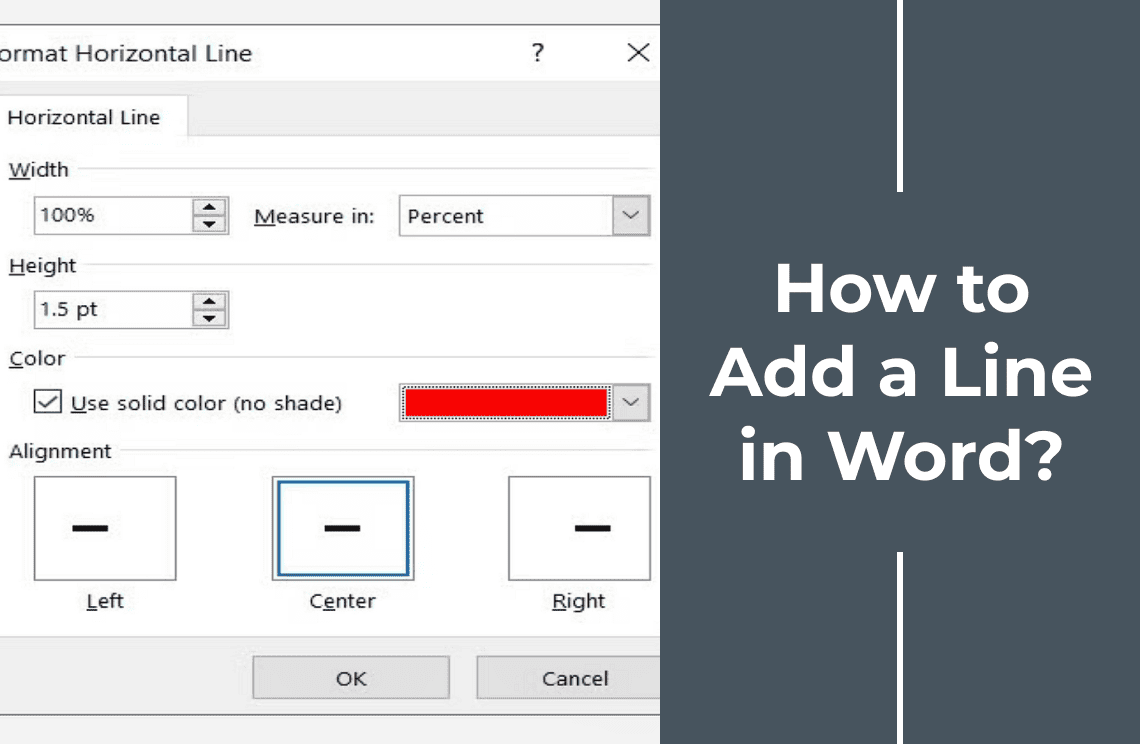 How to Insert a Horizontal Line in Microsoft Word?