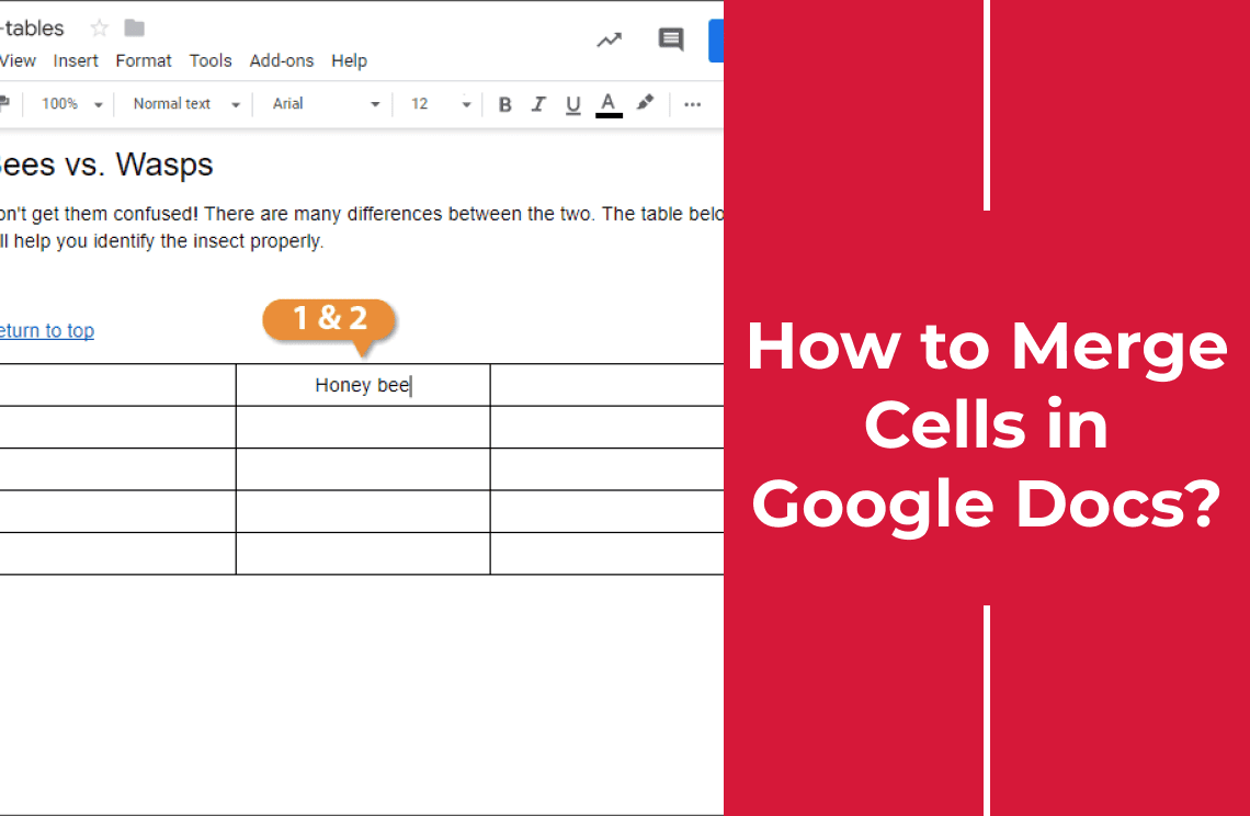 How to Merge Cells in Google Docs