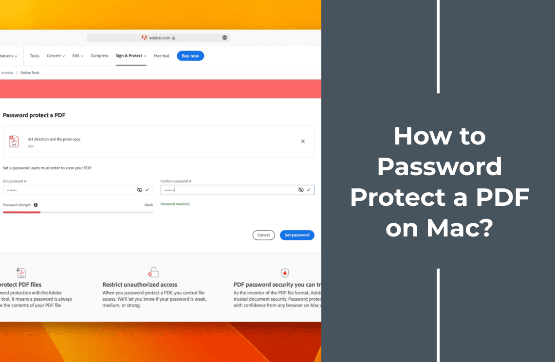 How to Password Protect a PDF on Mac Easily?