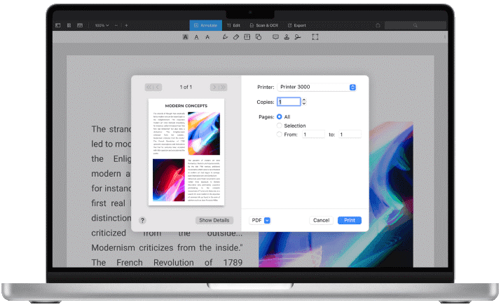 How to Print PDF on Mac