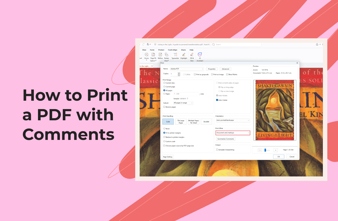 How to Print a PDF with Comments