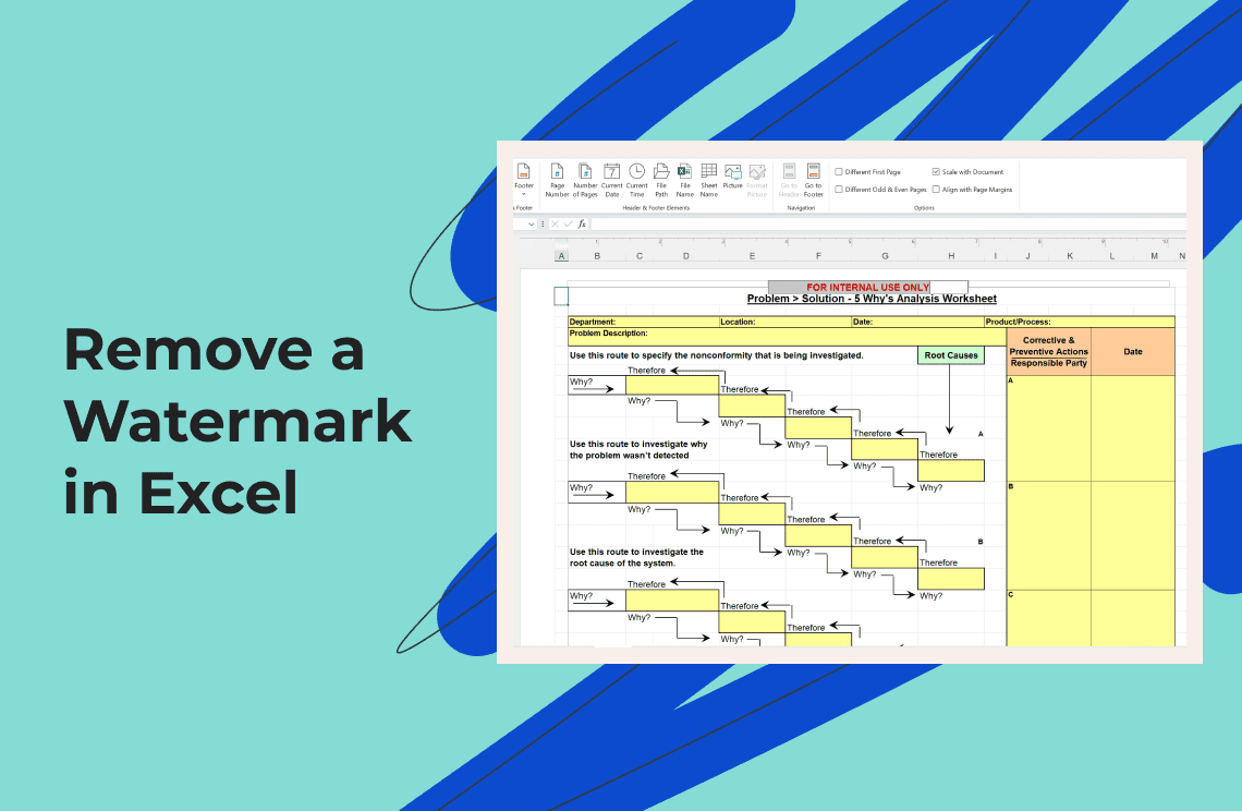 How to Remove a Watermark in Excel