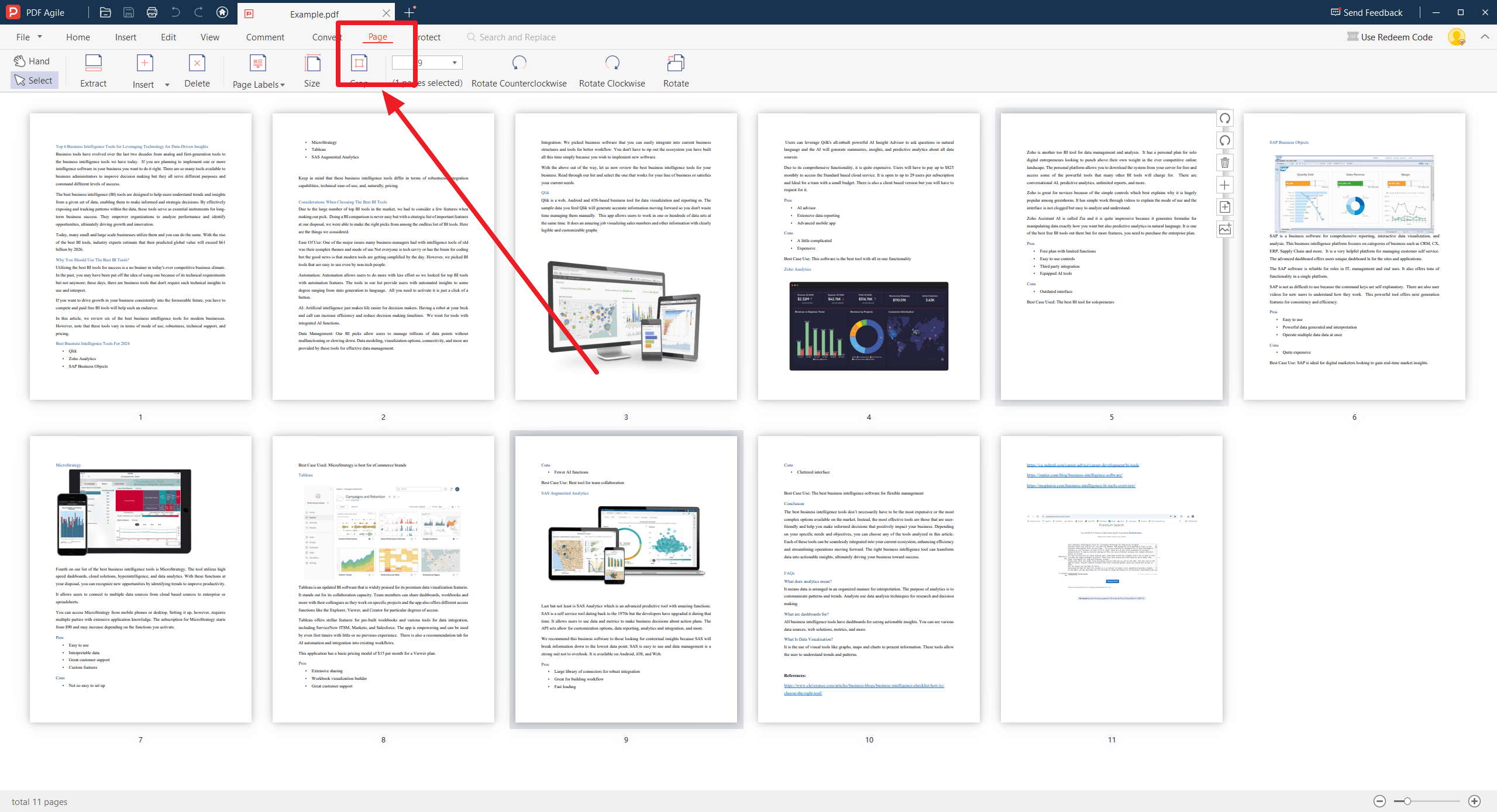 How to Save One Page of a PDF with PDF Agile？