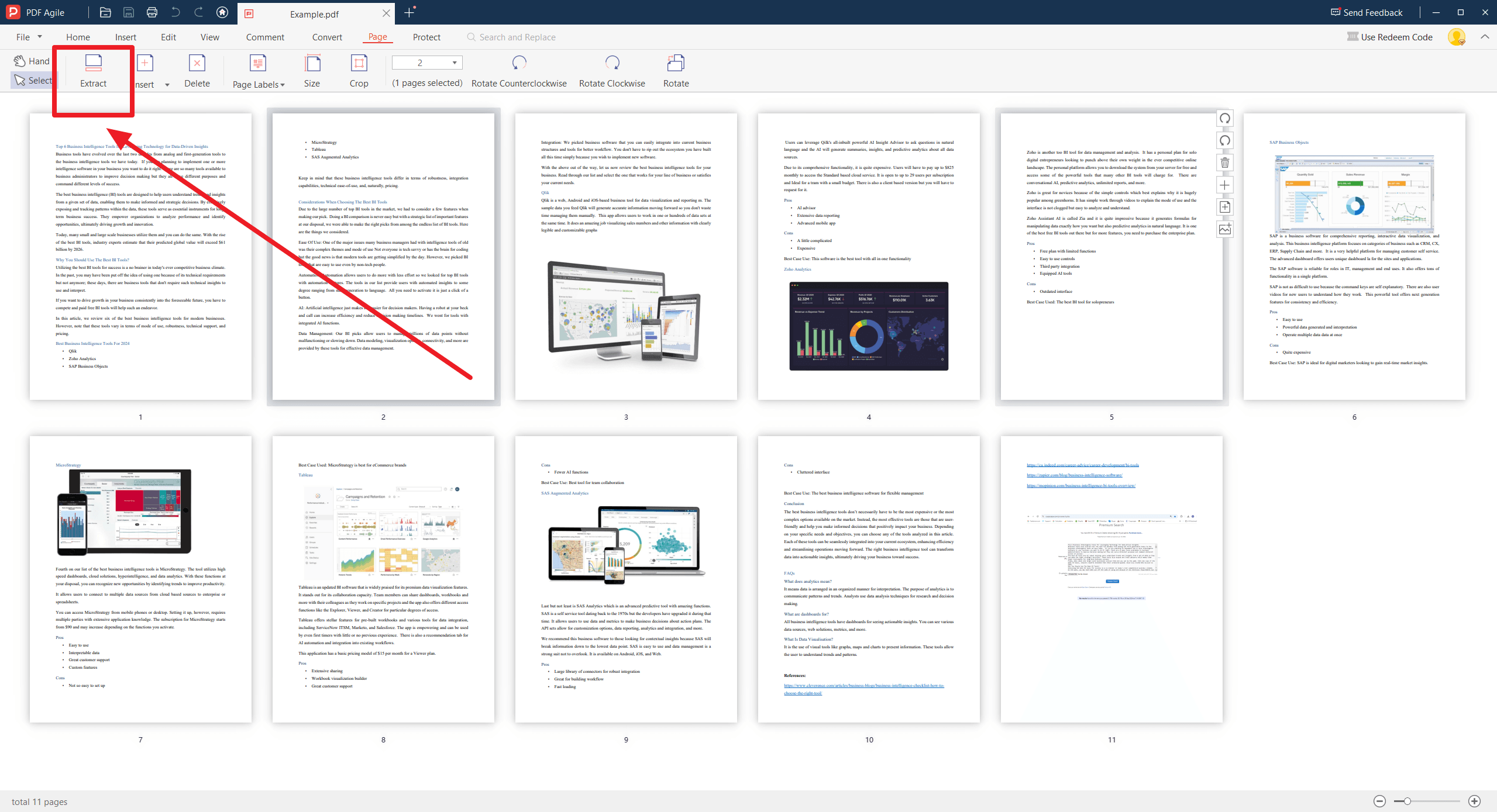 How to Save One Page of a PDF with PDF Agile？