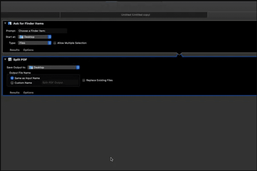 How to Split a PDF into Individual Pages on a Mac Using Automator?