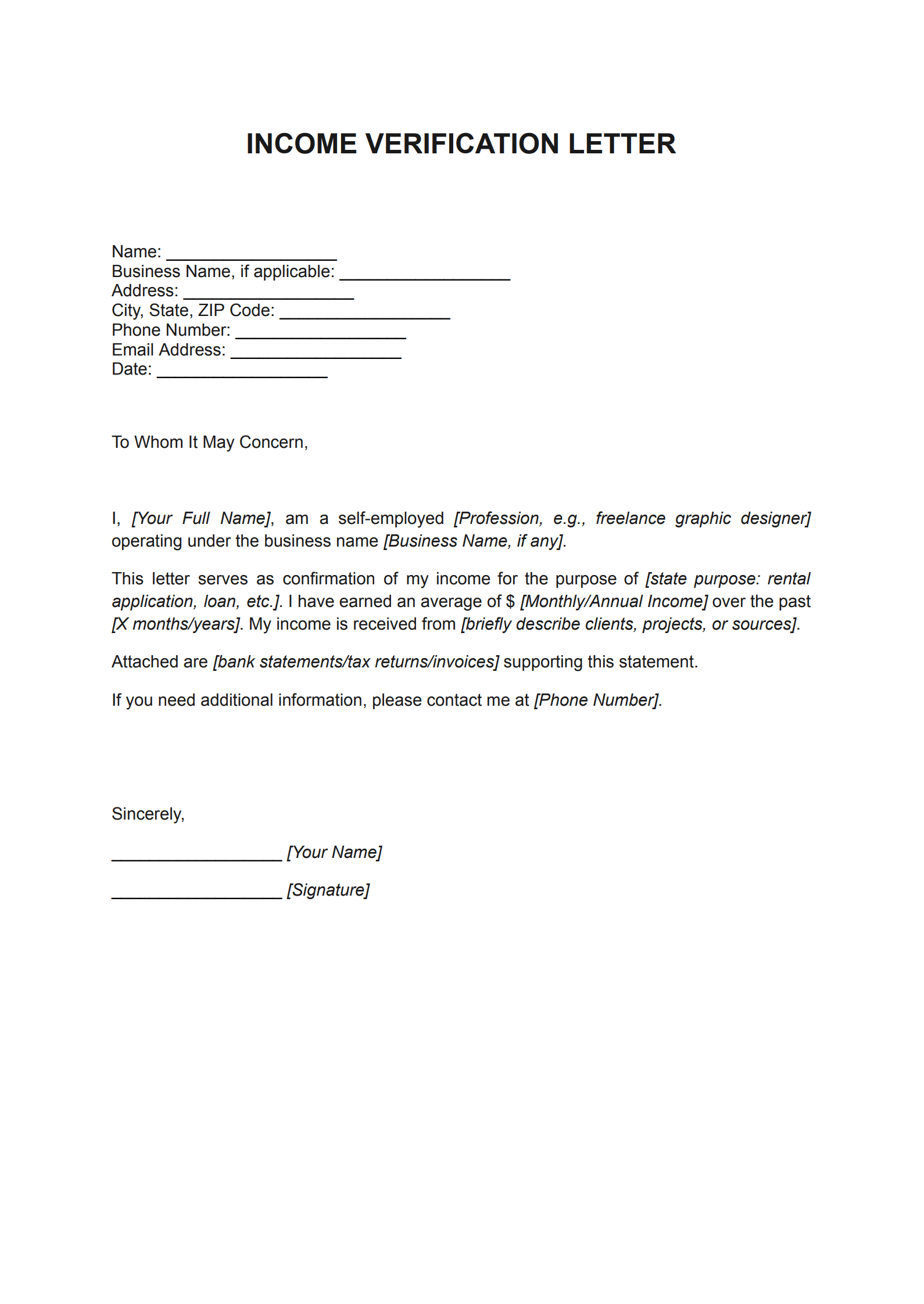 Income Verification Letter Template_2